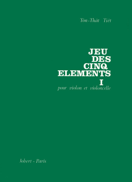 Jeu des 5 éléments I - partition violon, Tôn-Thât Tiêt