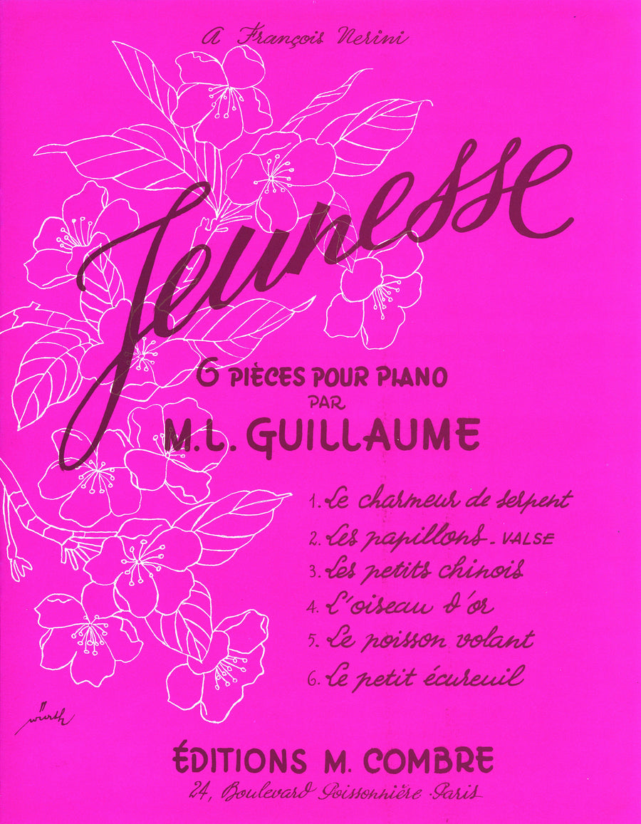 Jeunesse - partition piano, Marie-Louise Guillaume
