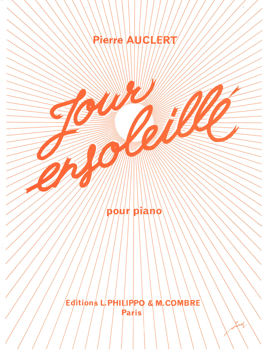 Jour ensoleillé - partition piano, Pierre Auclert