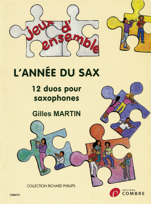 L'Année du sax (12 duos) - partition saxophone, Bernard Martin Gilles