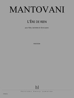 L'ère de rien - partition flûte, Bruno Mantovani