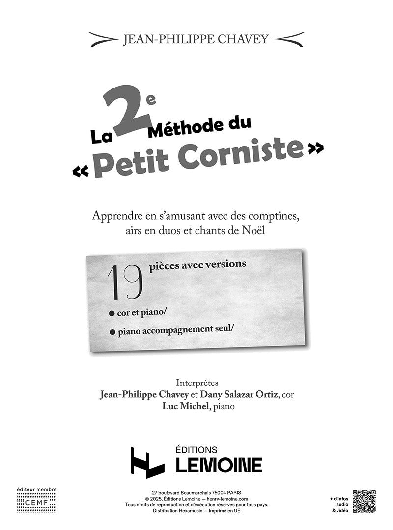 La 2ème Méthode du Petit Corniste - Accompagnements - méthode de piano