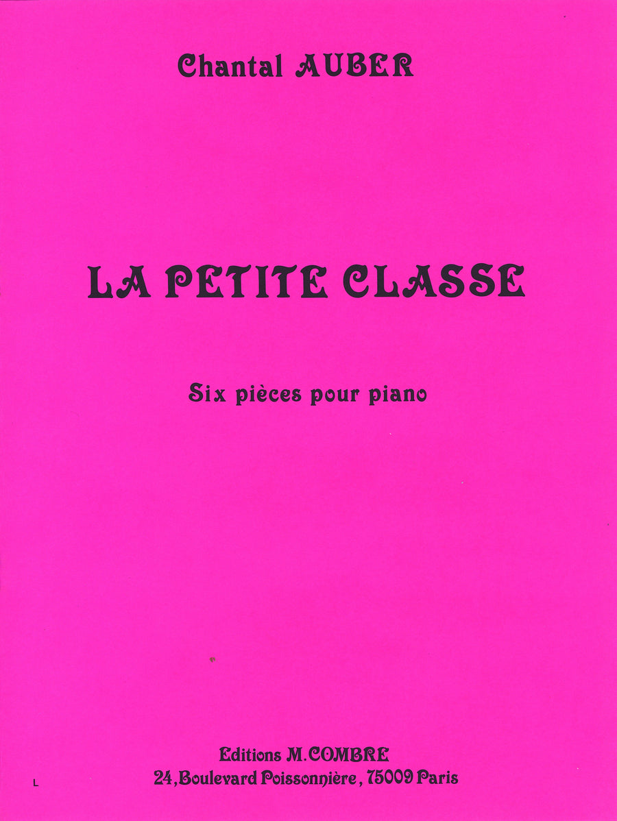 La petite classe - partition piano, Chantal Auber