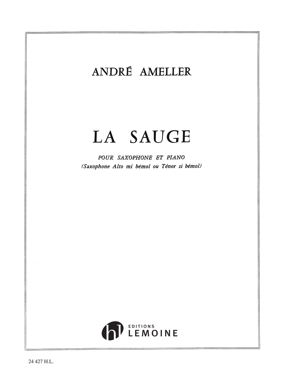 La Sauge - partition saxophone, André Ameller