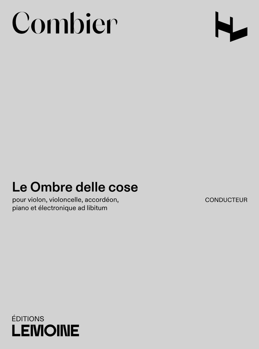 Le ombre delle cose - partition violon, Jérôme Combier