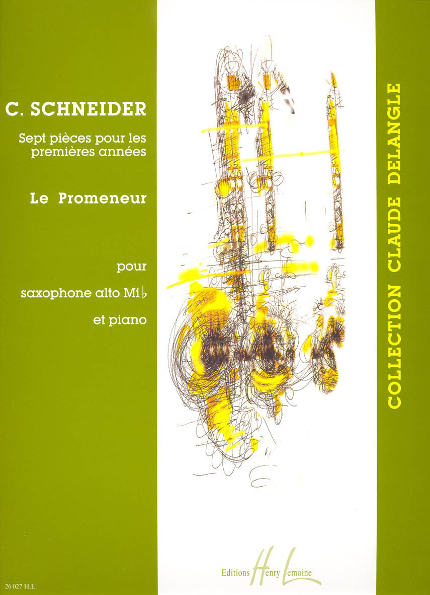 Le Promeneur - partition saxophone, Catherine Schneider