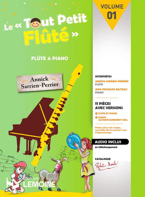 Le Tout Petit Flûté Vol.1 - partition flûte, Annick Sarrien-Perrier