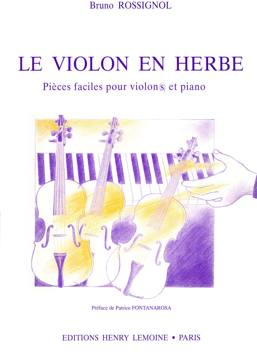Le Violon en herbe - partition violon, Bruno Rossignol