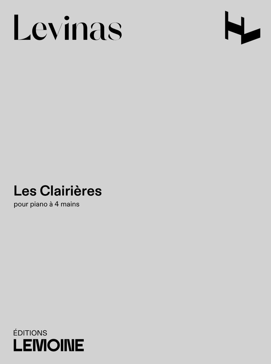 Les Clairières - partition piano, Michaël Levinas