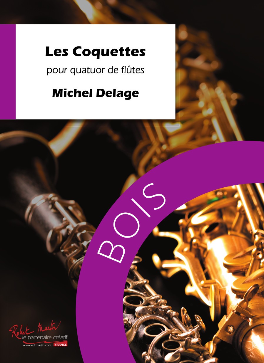 Les Coquettes - partition flûte, Michel Delage