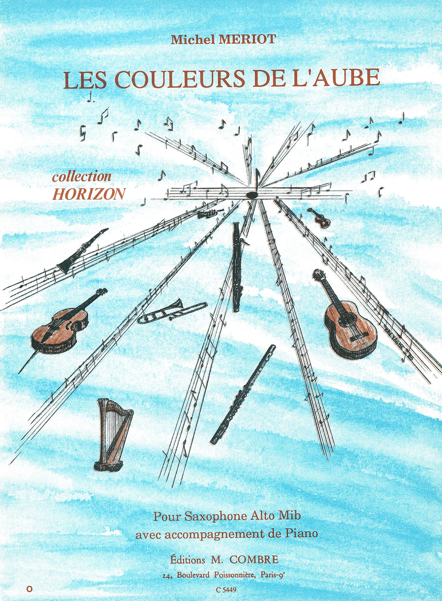 Les Couleurs de l'aube - partition saxophone, Michel Meriot