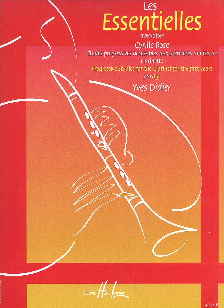 Les Essentielles - partition clarinette, Cyrille Rose