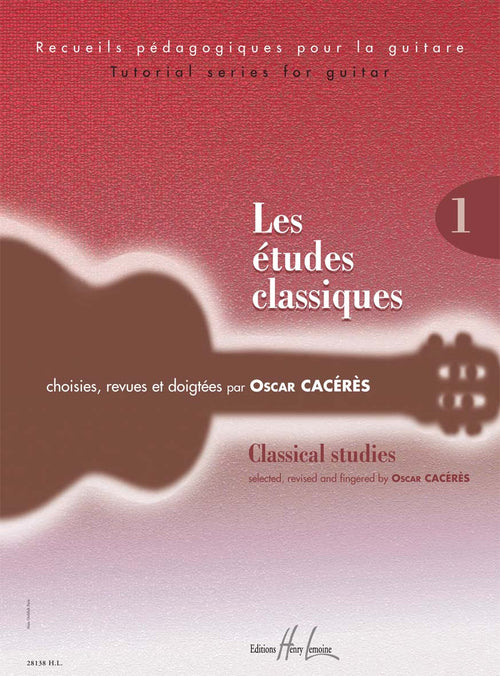 Les études classiques Vol.1 - méthode de guitare, Oscar Caceres