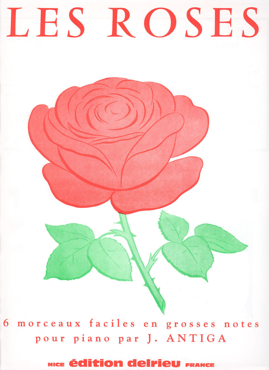 Les roses - partition piano, Jean Antiga