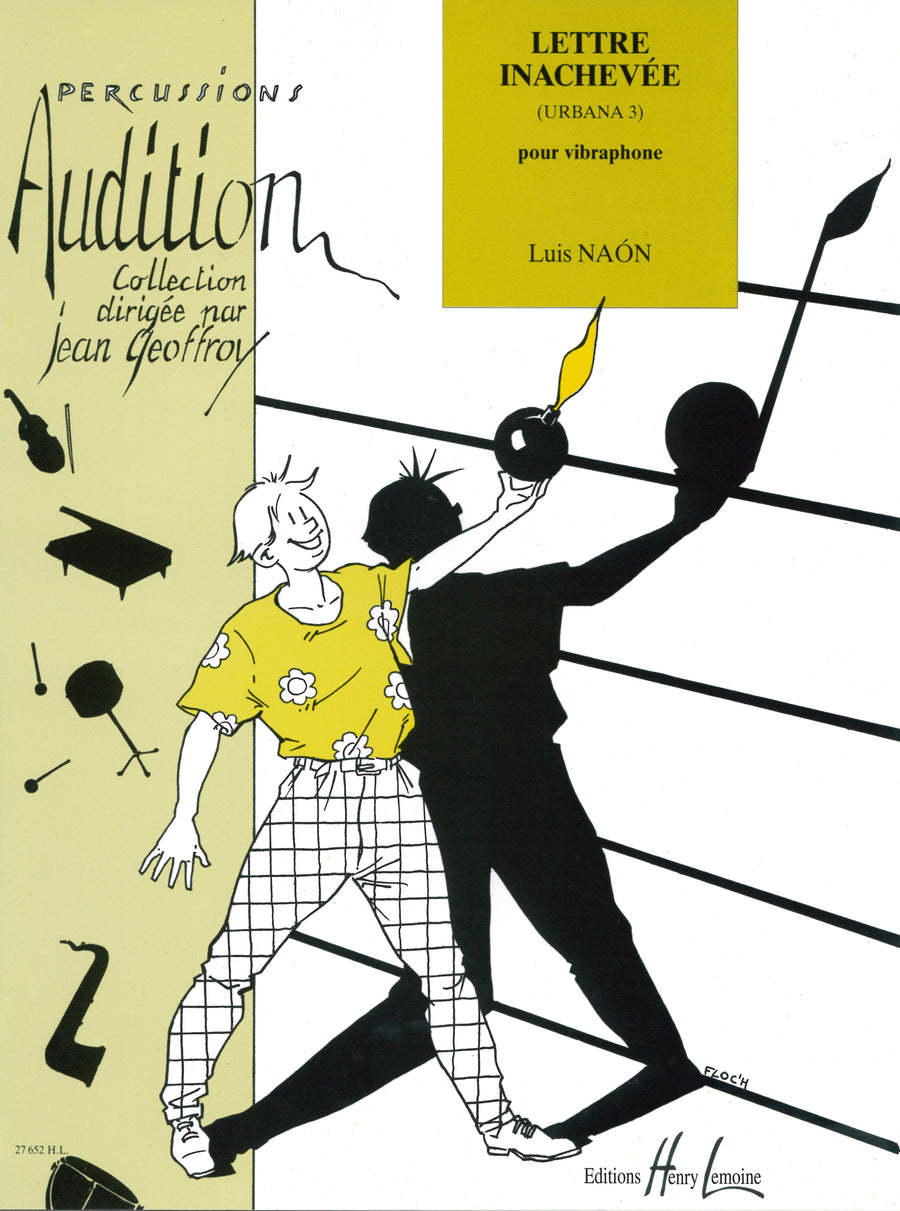 Lettre inachevée (Urbana 3) - partition percussions, Luis Naon