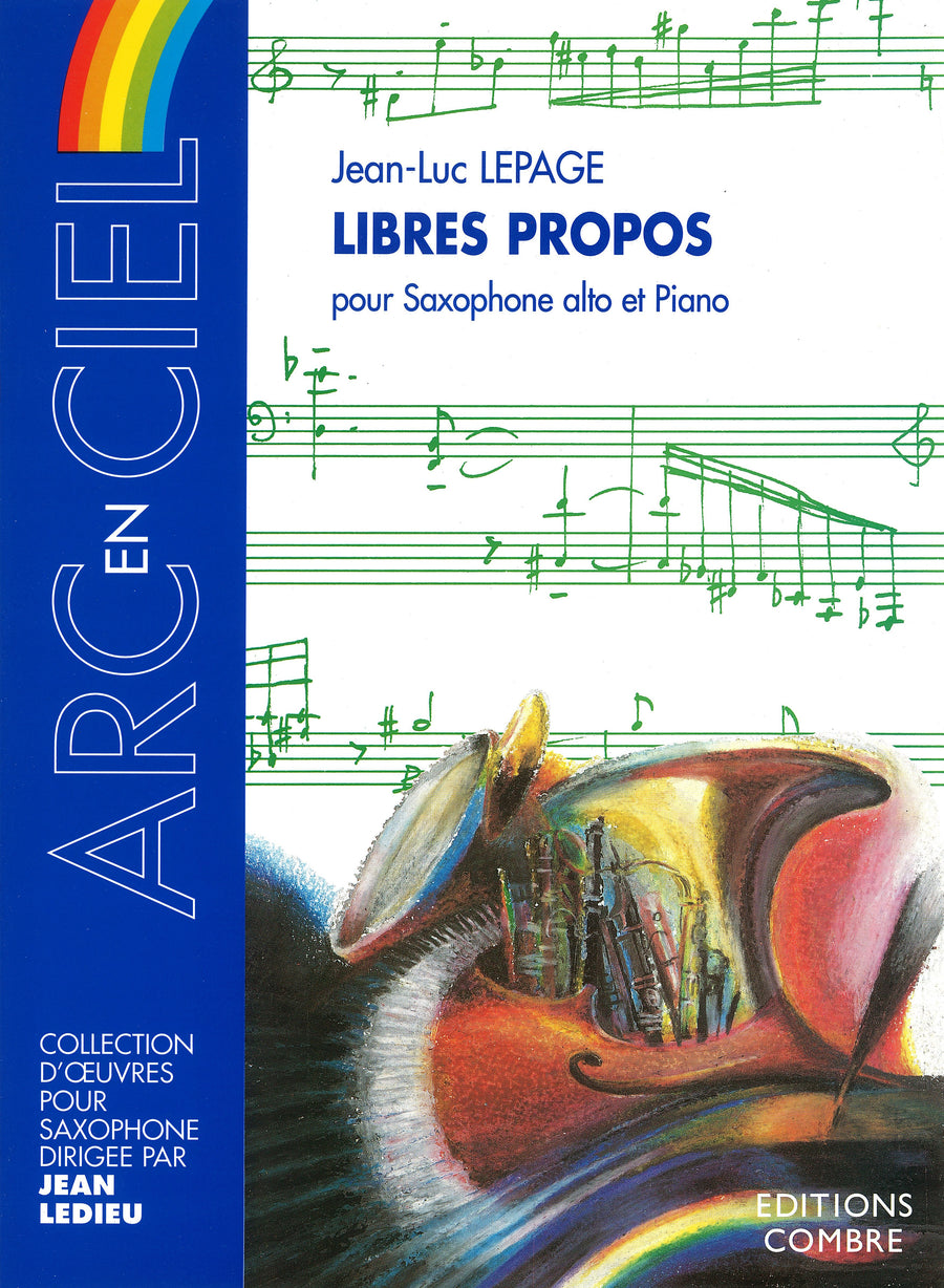Libres propos - partition saxophone, Jean-Luc Lepage