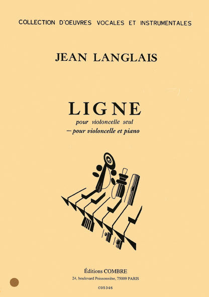 Ligne - partition piano, Jean Langlais