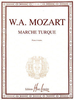 Marche turque - partition piano, Wolfgang Amadeus Mozart