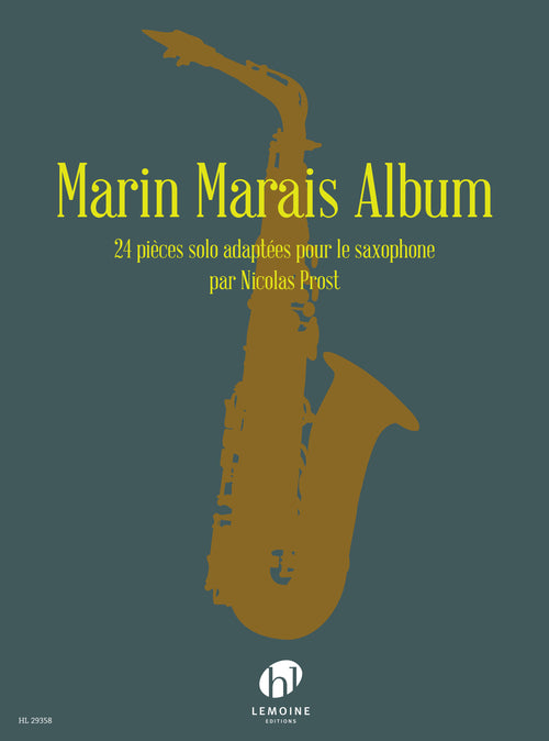 Marin Marais Album - partition saxophone, Nicolas Prost