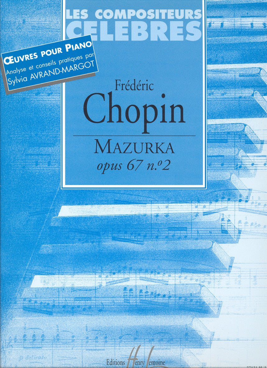 Mazurka Op.67 n°2 - partition piano, Frédéric Chopin