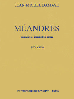 Méandres - partition hautbois, Jean-Michel Damase