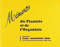 Mémento de l'organiste - partition orgue, Spiers