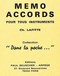 Mémo accords tous instruments - partition ensemble, Charles Lafitte