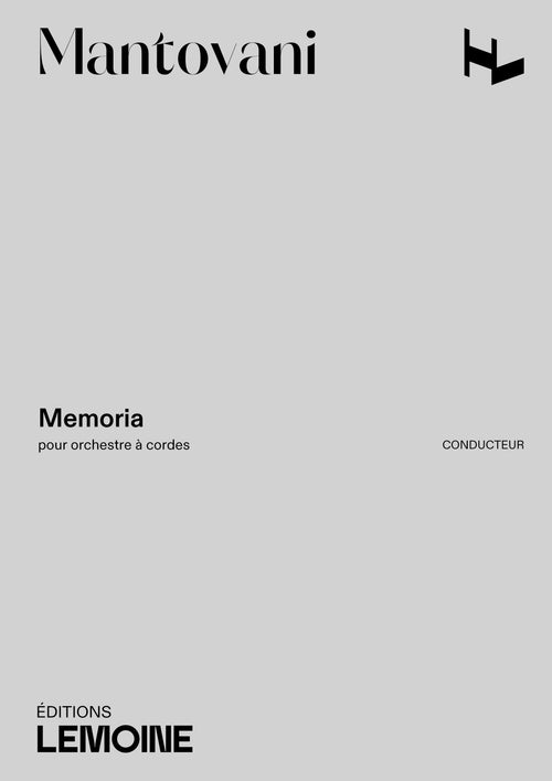 Memoria - partition ensemble, Bruno Mantovani