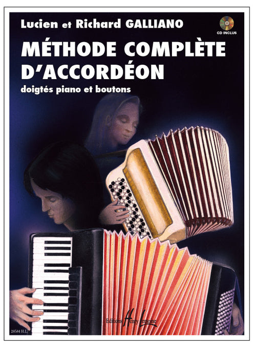 Méthode complète d'accordéon - méthode d'accordéon, Richard Galliano