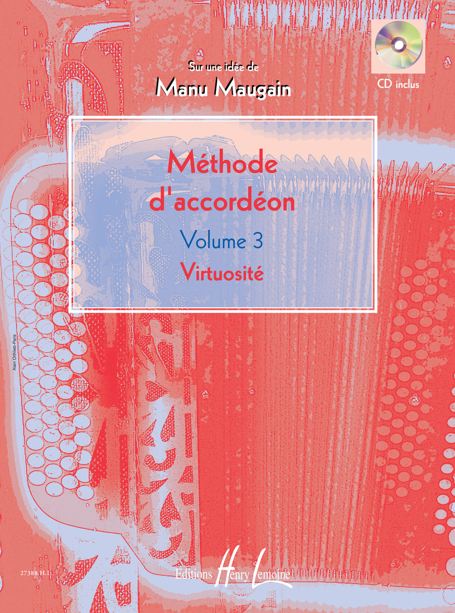 Méthode d'accordéon Vol.3 - méthode d'accordéon, Manu Maugain
