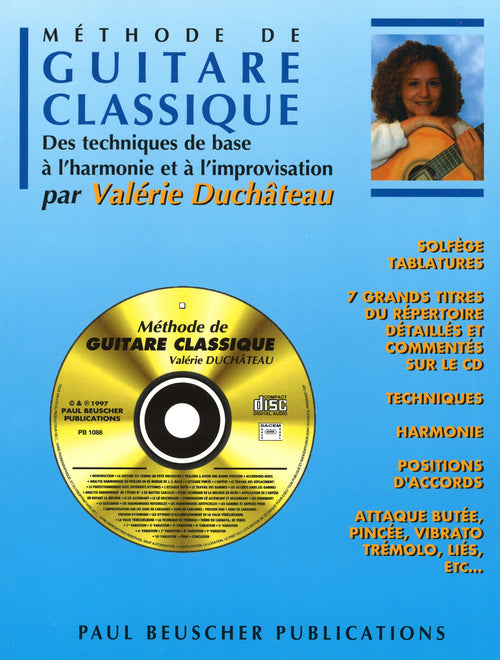 Méthode de guitare classique - méthode de guitare, Valérie Duchateau