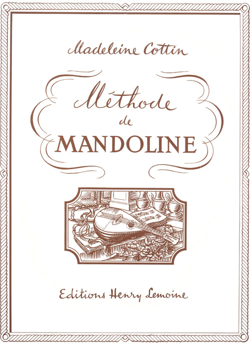 Méthode de mandoline - méthode d'instruments traditionnels, Madeleine Cottin