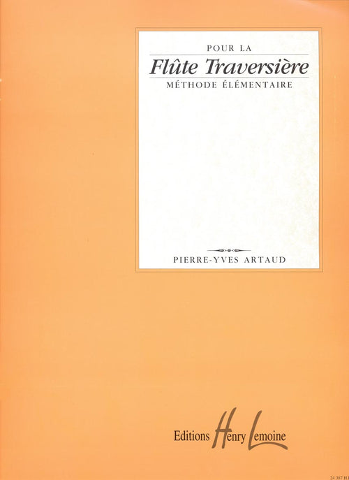 Méthode élémentaire de flûte - méthode de flûte, Pierre-Yves Artaud