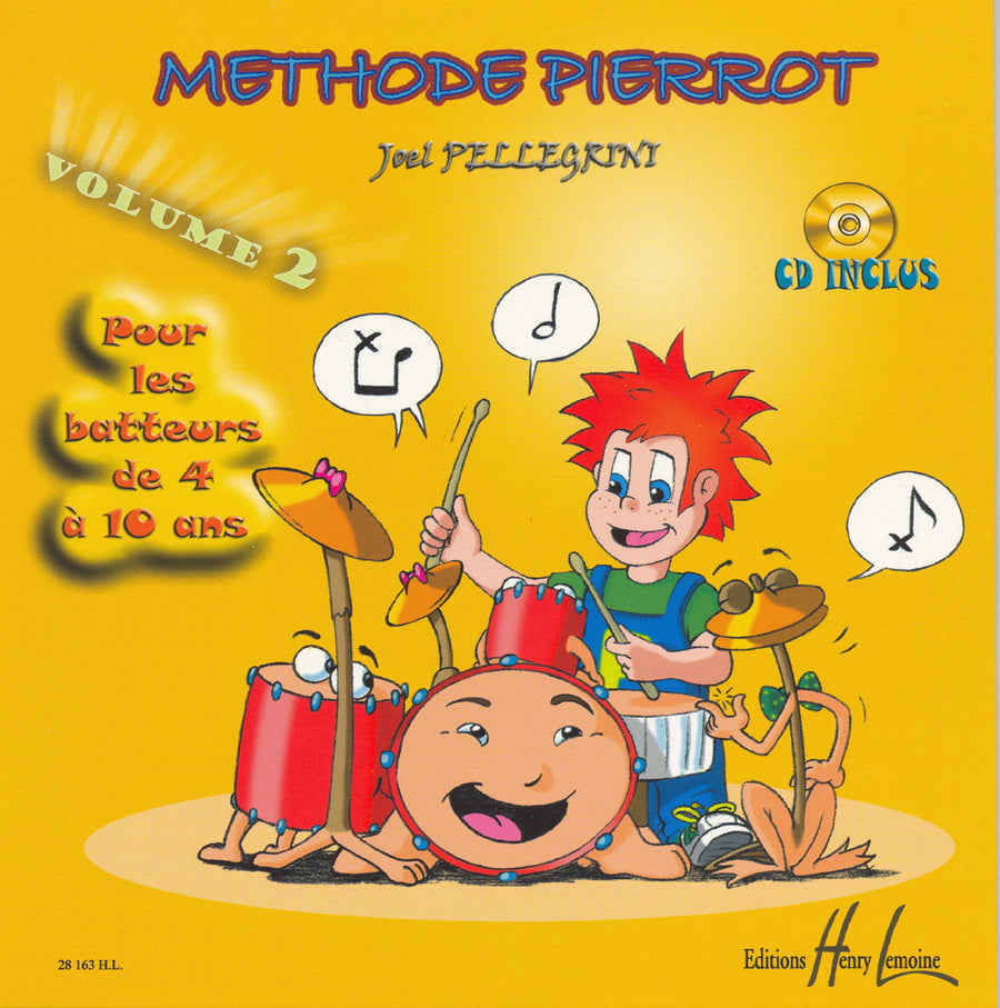 Méthode Pierrot Vol.2 - méthode de percussions, Joël Pellegrini