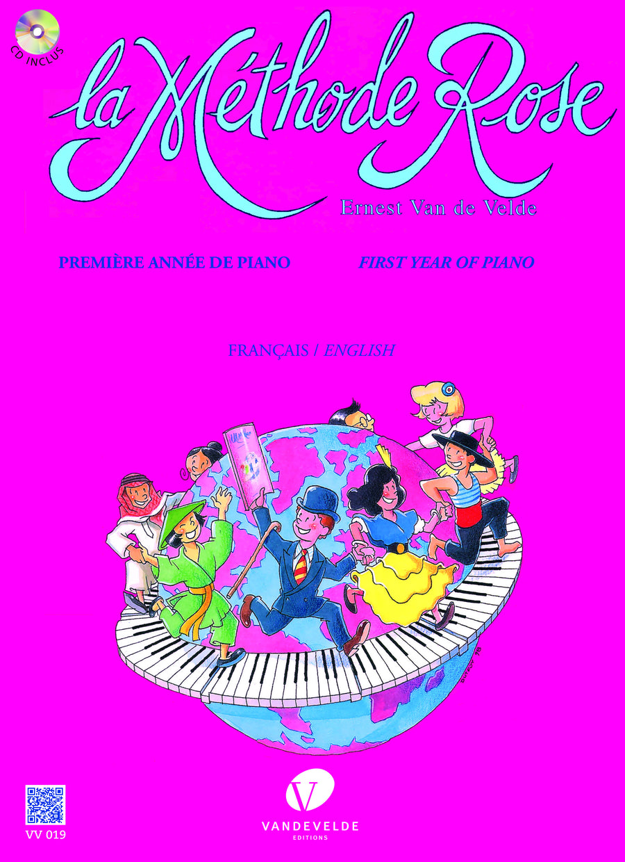 Méthode Rose 1ère année - méthode de piano, Ernest Van de Velde