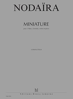 Miniature - partition flûte, Ichiro Nodaira