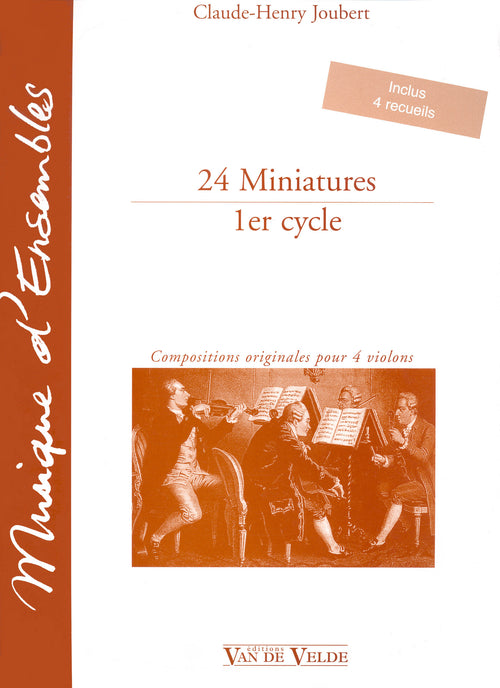 Miniatures (24) - partition violon, Claude-Henry Joubert