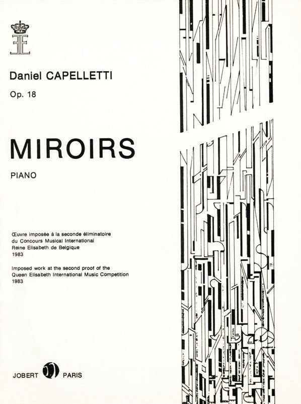 Miroirs - partition piano, Daniel Capelletti