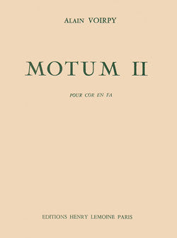 Motum II - partition cor, Alain Voirpy