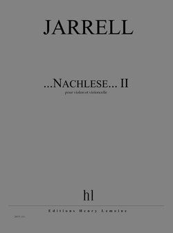 ...Nachlese... II - partition violon, Michael Jarrell