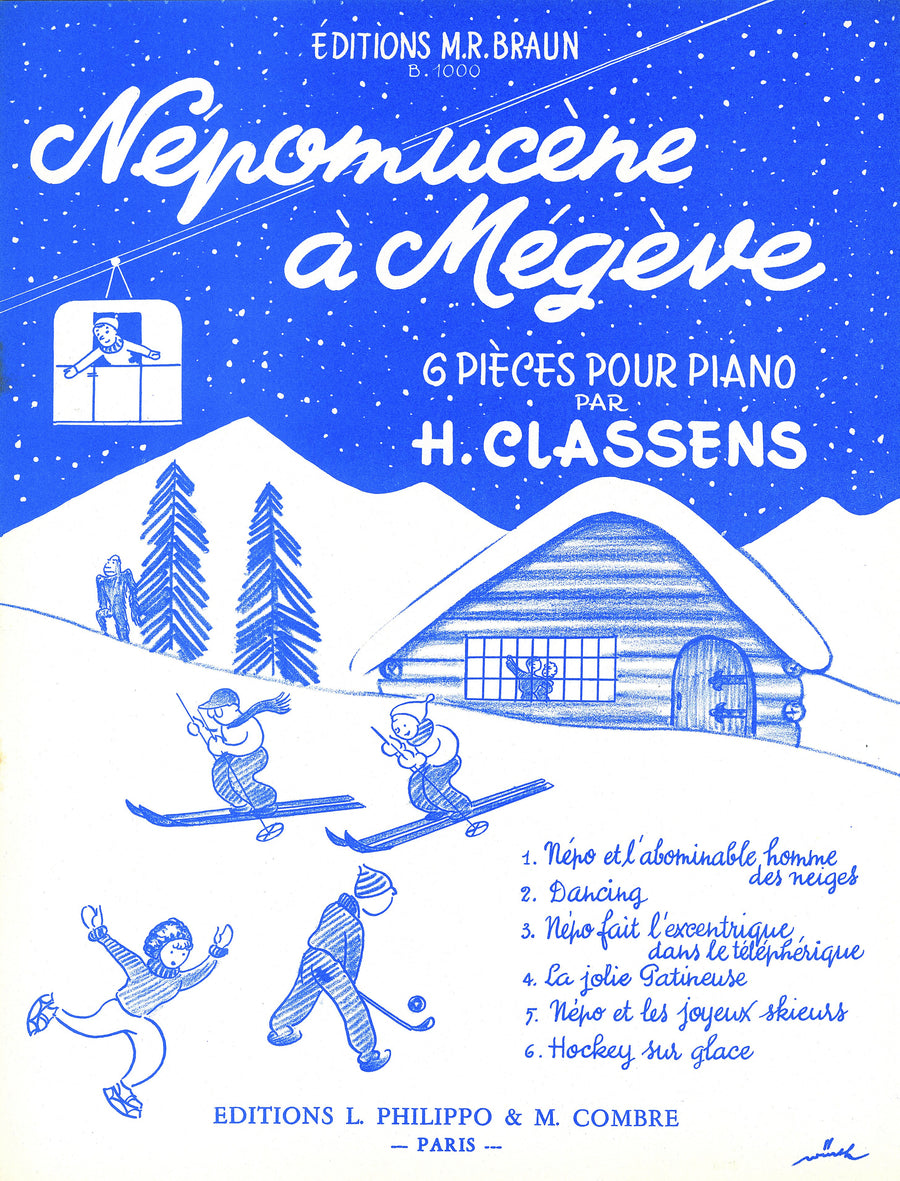 Népomucène à Megève - partition piano, Henri Classens