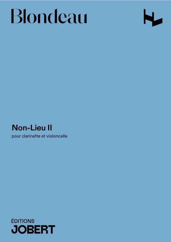 Non-Lieu II - partition clarinette, Thierry Blondeau