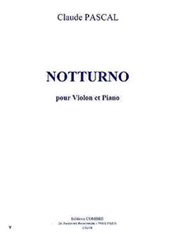 Notturno - partition violon, Claude Pascal