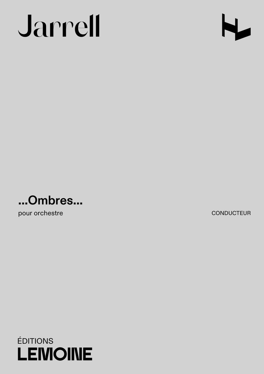 ...Ombres... - partition ensemble, Michael Jarrell
