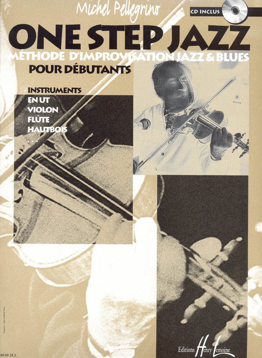 One step jazz (Ut) - partition violon, Michel Pellegrino