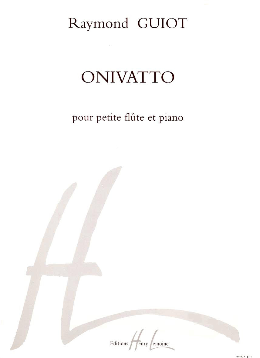 Onivatto - partition flûte, Raymond Guiot