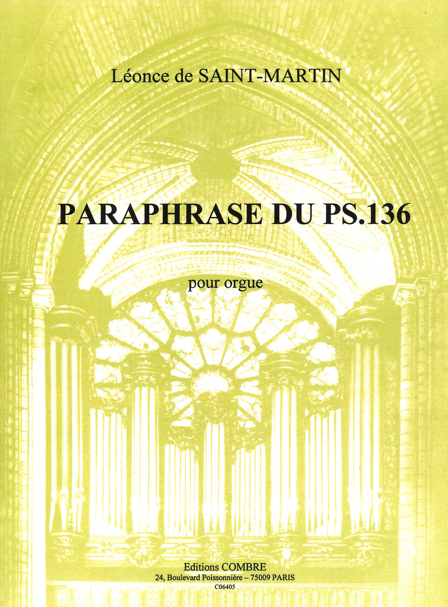 Paraphrase du Psaume 136 Op.15