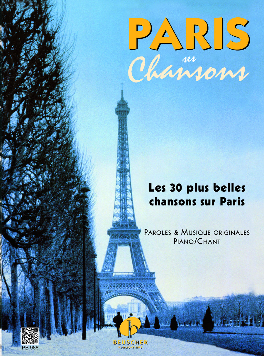 Paris - Ses chansons - partition chant