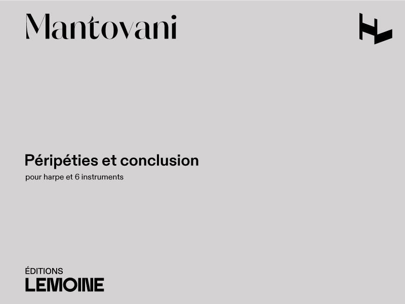 Péripéties et conclusion - partition harpe, Bruno Mantovani