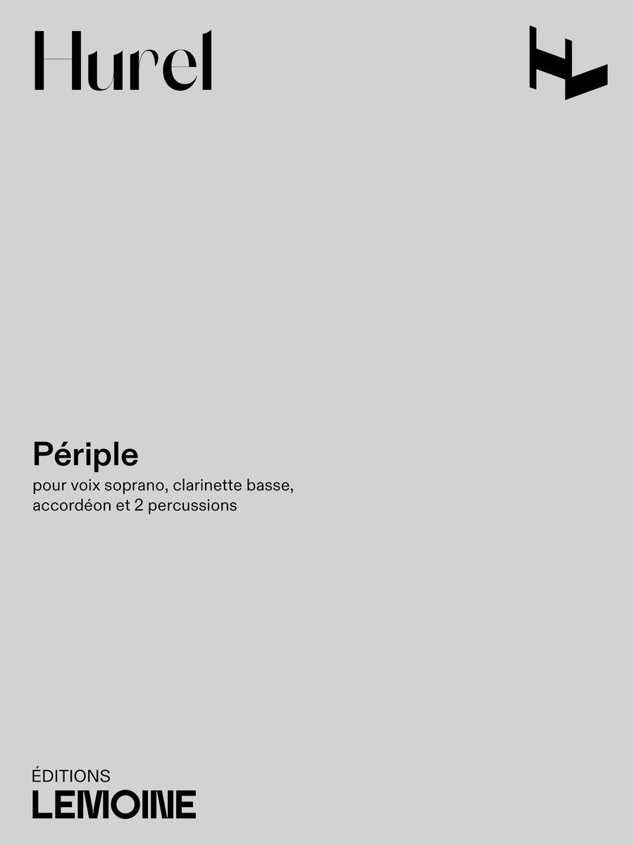 Périple - partition chant, Philippe Hurel